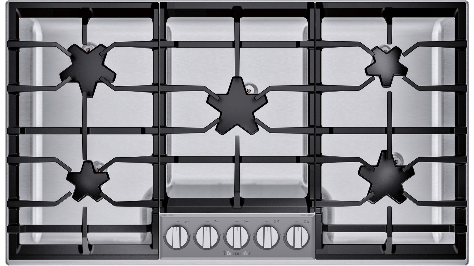 36 Inch Masterpiece Pedestal Star Burner Gas Cooktop Sgsp365ts