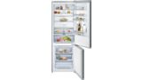 N 70 free-standing fridge-freezer with freezer at bottom 203 x 70 cm Inox-easyclean KG7493ID0 KG7493ID0-3