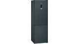 iQ300 Free-standing fridge-freezer with freezer at bottom 186 x 60 cm Black stainless steel KG36NXXDC KG36NXXDC-1