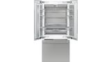 Réfrigérateur combiné intégrable à portes françaises avec congélateur en bas 36'' Professional Inox T36BT925NS T36BT925NS-1