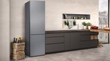 N 70 free-standing fridge-freezer with freezer at bottom 203 x 70 cm Inox-easyclean KG7493ID0 KG7493ID0-2