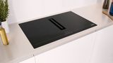 Induction hob with integrated ventilation system 80 cm surface mount without frame JV28DT16 JV28DT16-4