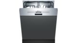 N 50 Semi-integrated dishwasher 60 cm Brushed steel S145ITS04G S145ITS04G-1