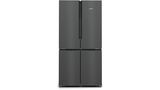 iQ300 Réfrigérateur multi-portes congélateur en bas 183 x 90.5 cm blackSteel - Acier inox noir KF96NAXEA KF96NAXEA-1