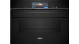 iQ700 Built-in compact oven with steam function 60 x 45 cm Black CS958GCB1 CS958GCB1-1