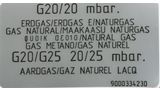 Juego de inyectores para gas natural BOLSA INYEC.G20/20mb GENERICA Sabaf IH6 12012005 12012005-2