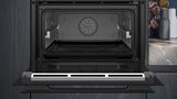 iQ700 Built-in compact oven with steam function 60 x 45 cm Black CS958GCB1 CS958GCB1-3