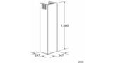 Chimney extension Chimney extension 1500mm for extractor hoods 00704537 00704537-3