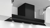 Integrated Design Hood 90 cm clear glass black printed, Black JD39BE60 JD39BE60-1