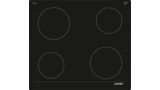Electric hob 60 cm control panel on the cooker, surface mount without frame JE26DH14 JE26DH14-1