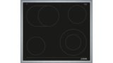 Electric hob 60 cm control panel on the cooker, surface mount with frame JE36FH54 JE36FH54-1