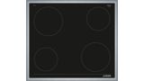 Electric hob 60 cm control panel on the cooker, surface mount with frame JE36DH54 JE36DH54-1