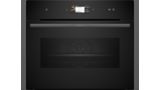 N 90 Built-in compact oven with steam function 60 x 45 cm Graphite-Grey C24FS31G0B C24FS31G0B-1