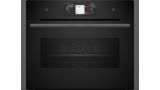 N 90 Built-in compact oven with steam function 60 x 45 cm Graphite-Grey C24FT53G0B C24FT53G0B-1