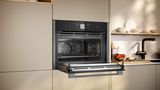 N 90 Built-in compact oven with microwave function 60 x 45 cm Graphite-Grey C24MT73G0B C24MT73G0B-4