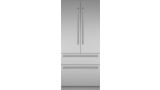 Freedom® Réfrigérateur combiné intégrable à portes françaises avec congélateur en bas 36'' Professional Inox T36BT120NS T36BT120NS-1