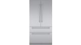 Freedom® Réfrigérateur combiné intégrable à portes françaises avec congélateur en bas  Professional Inox T42BT120NS T42BT120NS-1