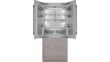 Freedom® Réfrigérateur combiné intégrable à portes françaises avec congélateur en bas 36'' Panel Ready T36IT100NP T36IT100NP-3
