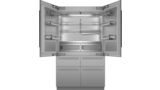 Freedom® Réfrigérateur combiné intégrable à portes françaises avec congélateur en bas  Masterpiece® Inox T48BT110NS T48BT110NS-3