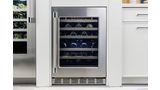 Freedom® Under Counter Wine Cooler with Glass Door 24'' Professional Stainless Steel, Right Hinge T24UW925RS T24UW925RS-7