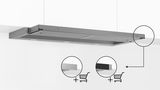 N 50 telescopic cooker hood 90 cm Silver metallic D49ED22X1 D49ED22X1-8
