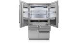Freedom® Réfrigérateur combiné intégrable à portes françaises avec congélateur en bas  Professional Inox T48BT120NS T48BT120NS-13