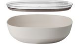 Mepal Servierschale silueta mit Deckel 4000ml, nordic white 17008673 17008673-2