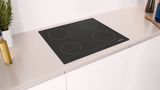 Electric hob 60 cm control panel on the cooker, surface mount without frame JE26DH14 JE26DH14-4