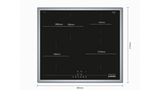 Induction hob 60 cm surface mount with frame JI36HT58 JI36HT58-5
