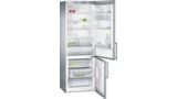 iQ300 Frigo-congelatore combinato da libero posizionamento  inox-easyclean KG49NVI20 KG49NVI20-1