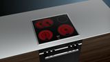 iQ300 Electric hob 60 cm control panel on the cooker, Black, surface mount with frame EA645GH17M EA645GH17M-4