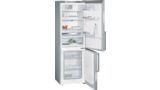 iQ500 free-standing fridge-freezer with freezer at bottom inox-easyclean KG36EEI42 KG36EEI42-1