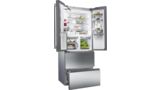 iQ700 French Door Bottom freezer, 3 doors 191.1 x 75.2 cm Inox-easyclean KM40FAI20 KM40FAI20-1