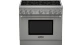 Dual fuel freestanding range Stainless steel PRD366GHC PRD366GHC-1