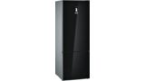 iQ700 Réfrigérateur-congélateur pose libre avec compartiment congélation en bas 193 x 70 cm Noir KG56FSB40 KG56FSB40-1