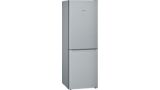 iQ100 free-standing fridge-freezer with freezer at bottom 176 x 60 cm Inox-look KG33NNL30K KG33NNL30K-1
