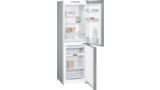 iQ100 free-standing fridge-freezer with freezer at bottom Inox-look KG34NNL30G KG34NNL30G-1