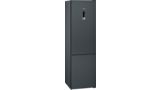 iQ300 Frigo-congelatore combinato da libero posizionamento 203 x 60 cm Black stainless steel KG39NXB45 KG39NXB45-1