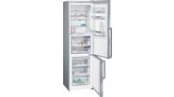 iQ700 Free-standing fridge-freezer with freezer at bottom 203 x 60 cm Inox-easyclean KG39FPI35 KG39FPI35-2