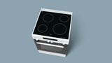iQ300 Ελεύθερη κουζίνα με ηλεκτρικές εστίες Λευκό HA722210G HA722210G-2