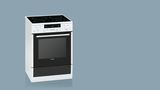 iQ300 Ελεύθερη κουζίνα με ηλεκτρικές εστίες Λευκό HA743220G HA743220G-4