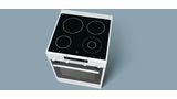 iQ300 Ελεύθερη κουζίνα με ηλεκτρικές εστίες Λευκό HA743220G HA743220G-3