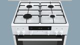 iQ300 Ελεύθερη κουζίνα με εστίες αερίου Λευκό HX745220E HX745220E-4