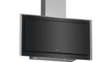 N 90 Wall-mounted cooker hood 90 cm clear glass black printed D95FMW1N0B D95FMW1N0B-1