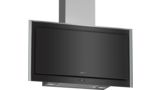 N 90 Wall-mounted cooker hood 90 cm clear glass black printed D95FMS1N0B D95FMS1N0B-1