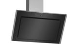N 90 Wall-mounted cooker hood 90 cm clear glass black printed D95IMT1N0B D95IMT1N0B-1