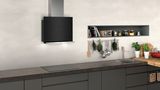 N 70 Wall-mounted cooker hood 60 cm clear glass black printed D65FRM1S0B D65FRM1S0B-5
