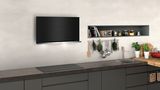 N 70 Wall-mounted cooker hood 90 cm clear glass black printed D95FRM1S0B D95FRM1S0B-7