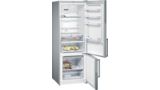 iQ300 noFrost, Kombinált hűtő / fagyasztó Nemesacél ajtók KG56NXI40 KG56NXI40-2