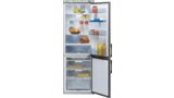 Frigorífico combinado 185 x 60 cm Acero mate antihuellas, Total No Frost 3KF4836N 3KF4836N-1